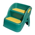 thumbnail image 1 of Taburete con escalón Soledad plegable antideslizante verde 2 escalones, 1 of 9