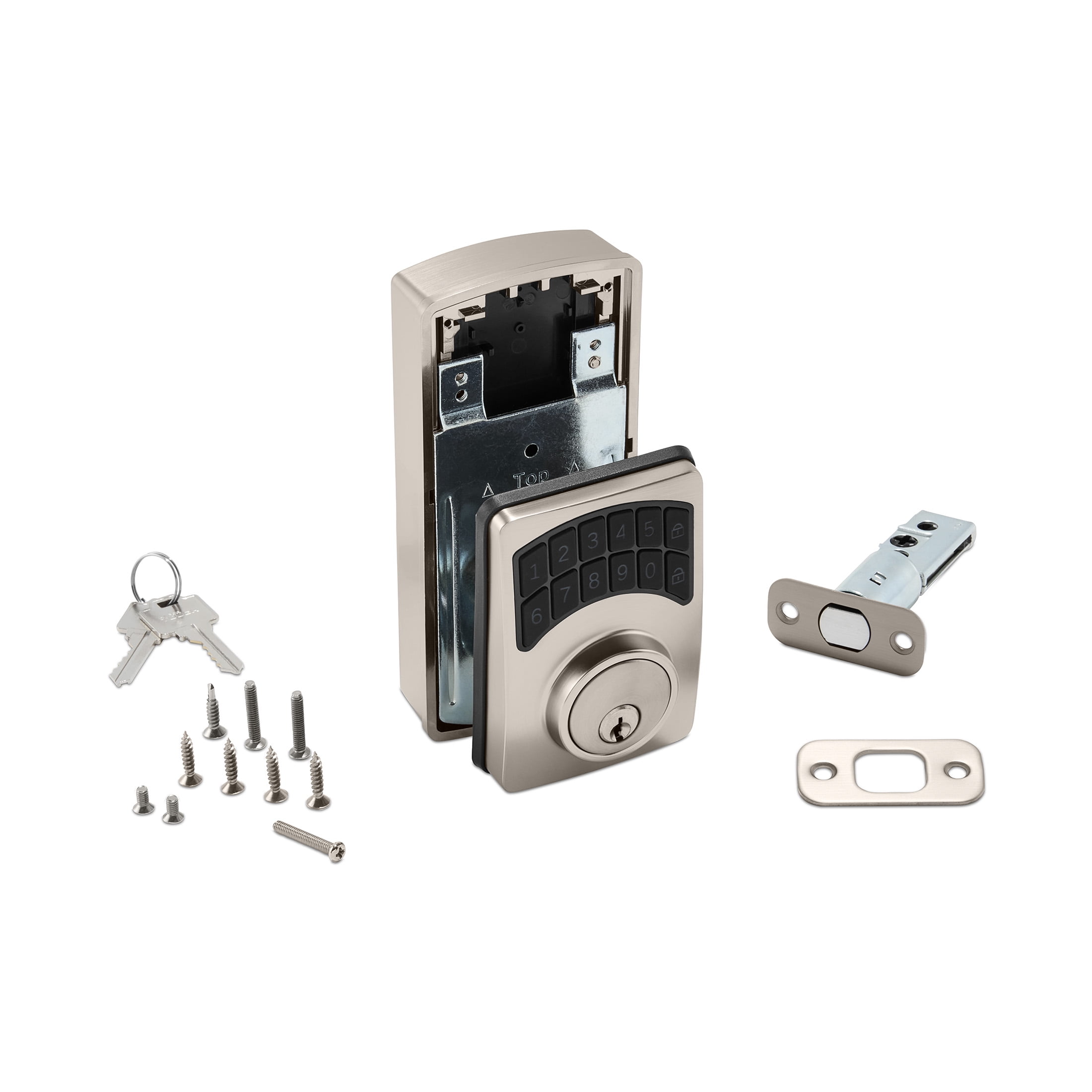 Hyper Tough Electronic Keypad Deadbolt with Satin Nickel Finish, Smart, Secure and Convenient