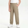 thumbnail image 2 of akafmk School Uniform Pants for Boys Quick Dry Lightweight Elastic Waist Straight Leg Summer Casual Athletic Sports Pants School Kids Clothes, 2 of 6