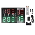 thumbnail image 3 of Marcador digital de electrónico portátil con control remoto para colgar en la pared de puntuación para deportes de interior, 3 of 8