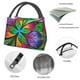 thumbnail image 4 of Fotbe Multicolored Beautiful Flower Bolsa Térmica Portátil con Estampado, Bolsa de Entrega de Alimentos Aislada, Bolsa Reutilizable de Gran Capacidad para Comidas y Supermercado, 4 of 6
