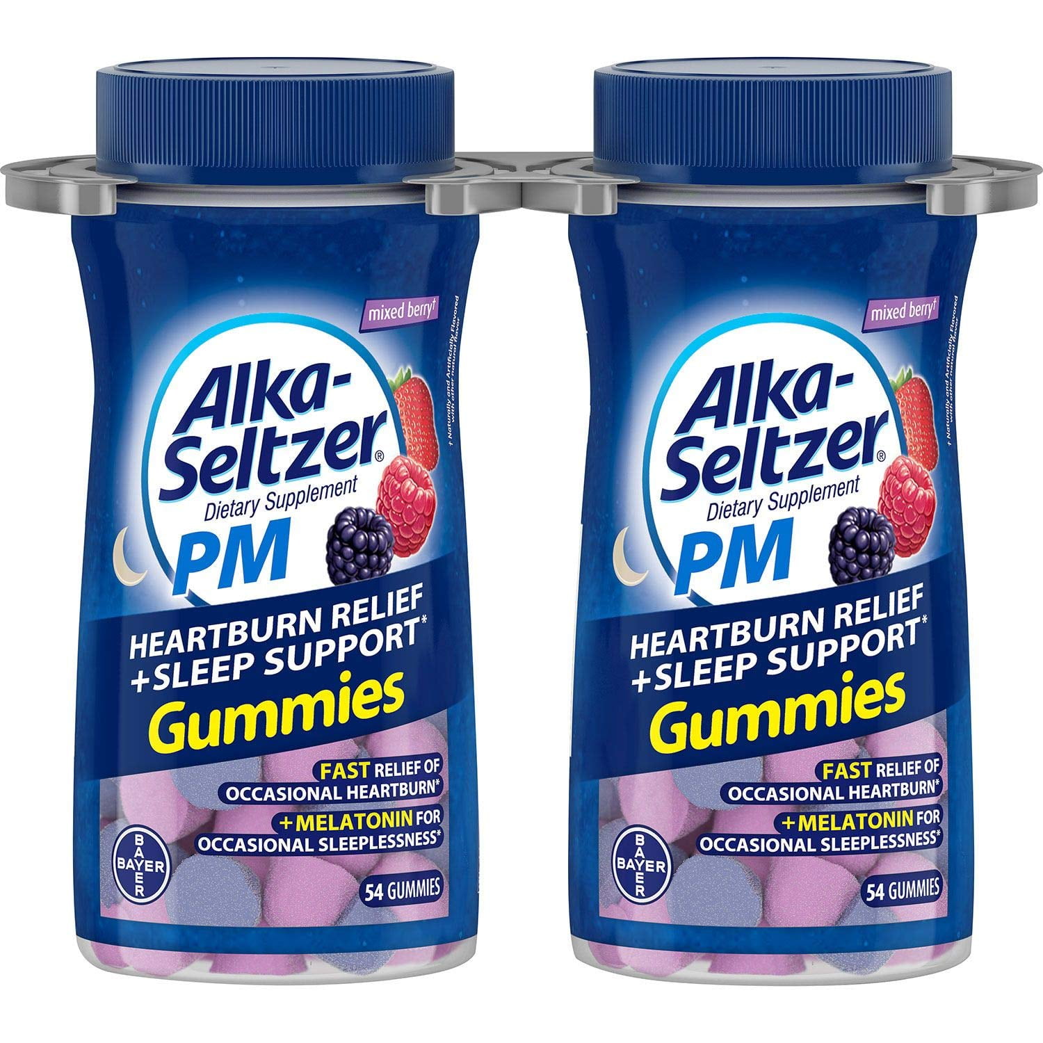 AlkaSeltzer PM Heartburn Relief + Sleep Support Dietary Supplement 108