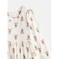 thumbnail image 2 of Wonder Nation Baby and Toddler Girls Long Sleeve Dress, Sizes 0M-5T, 2 of 3