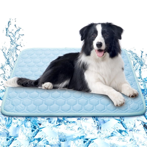 SISROL Alfombrilla de refrigeración automática para perros y gatos – Almohadilla de refrigeración lavable para mascotas, alfombrilla de refrigeración plegable para perros, manta fresca para interiores