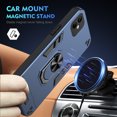 thumbnail image 2 of Cutyskin for Samsung Galaxy A05 Case, Ring Holder with Camera Lens Protection & Kickstand Military Grade Drop Tested Shockproof Heavy Duty Protective Magnetic Phone Case, Navyblue, 2 of 7