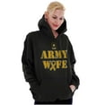 thumbnail image 4 of US Army Wife Military Support Ribbon Hoodie Sweatshirt Women Brisco Brands S, 4 of 6