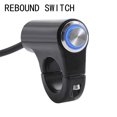 thumbnail image 2 of 22mm Motorcycle Switch Push Button Connector For Electronic Motorbike Aluminum Alloy Handlebar Switch, 2 of 5