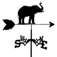 thumbnail image 1 of Stainless Steel Elephant Weathervane For Garden And Home Decor, 1 of 5