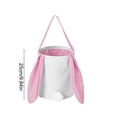 thumbnail image 3 of TanSiDing Easter Basket for Egg Hunt, Reusable Easter Egg Storage Bag, Durable Polyester Easter Bunny Gift Bag with Handle for Holiday Decorations and Party Favors, 3 of 6
