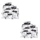 thumbnail image 3 of Bolsa Impermeable Sonducket 6 Piezas Accesorios de Natación Duraderos Camuflaje Zona Nevada 2Conjunto, 3 of 6