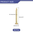 thumbnail image 2 of Uxcell 80 Pack Small Tiny Nails 1.5x20mm(DxL) Tiny Brass Nails Hardware Nails Small Nail, Brass Tone, 2 of 4