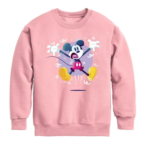 Disney - Mickey Jump - Youth Crewneck Fleece Sweatshirt