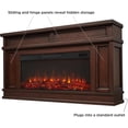 thumbnail image 3 of Real Flame Torrey 60" Landscape Electric Fireplace TV Stand in Dark Walnut, 3 of 9