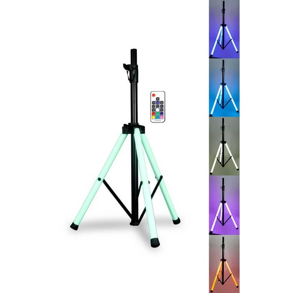 American DJ LED Tripod Speaker Stand w/LED's   Remote For Backyard Party Events