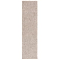 SAFAVIEH Beach House Lincoln Solid Indoor/Outdoor Runner Rug, Beige, 2'2" x 8'