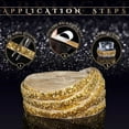 thumbnail image 6 of 6 Yards Bling Rhinestone Stickers,Bexikou Self-Adhesive Crystal Ribbon,Rhinestones for Crafts,Self Adhesive Crystal Rhinestones Car Stickers for DIY Phone Car Home Decor (Gold, 0.4 Inch), 6 of 8