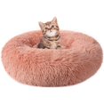 thumbnail image 1 of Pet Bed Soft Plush Donut Round Cushion Warming Washable for Small Dogs Kittens, 1 of 5