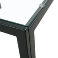 thumbnail image 2 of Smuxee Modern Square Nesting Coffee Table Set of 2 Transparent Glass Finish, Living Room, 2 of 7