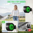 thumbnail image 5 of Fitfort Retractable Hose Reel, 150ft Wall-Mounted Water Reel with Auto Rewind and 10-Pattern Spray Nozzle, Heavy Duty for Garden & Car Wash, 5 of 8