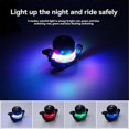 thumbnail image 2 of Bicycle Light Bicycle Bell Light Headlight Waterproof Bike Front Lights Bike Accessories, 2 of 5