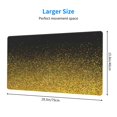thumbnail image 3 of Bingfone Gold Glitter Gradient Large Gaming Mouse Pad,Extended Desk Mousepad With Stitched Edges,Non-Slip Base,Water Resist Keyboard Pad For Gamer, Office & Home, 29.5 X 16 In, 3 of 9