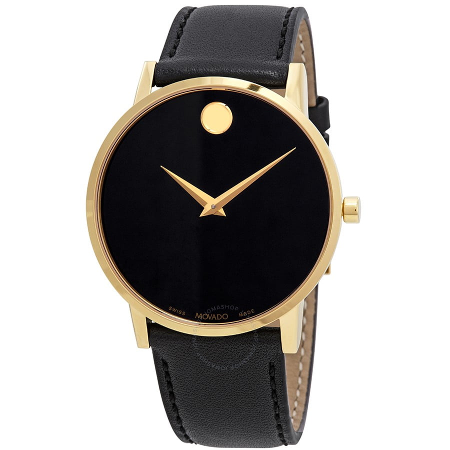 Movado Mens Museum Black Dial Watch - 607271
