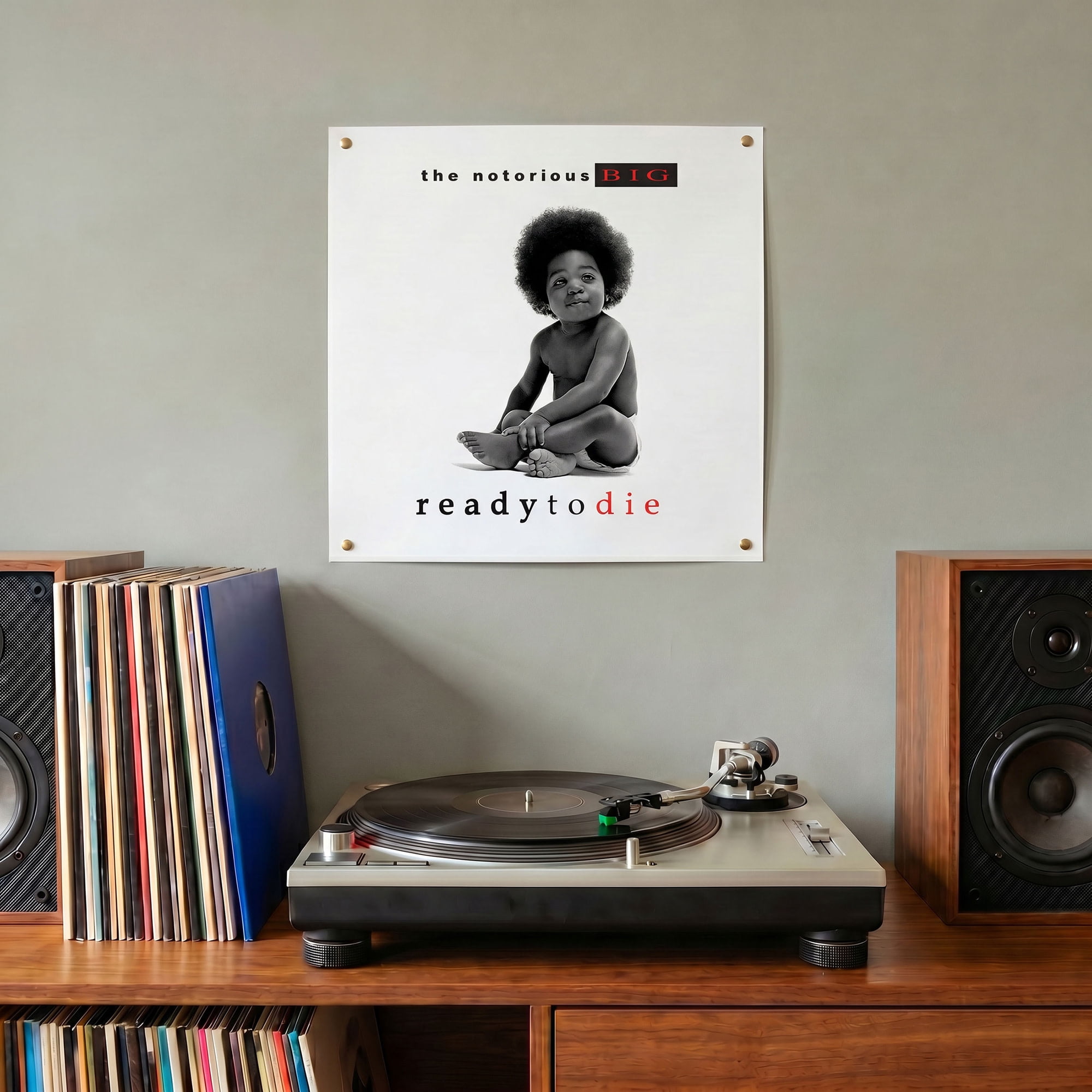 Pyramid America: The Notorious B.I.G: Ready to Die - 12x12 Album Cover Print - Rapper Artwork, Licensed Music Wall Decor, Premium Fan Collectible