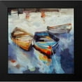 thumbnail image 2 of Bolokofsky, Ronald 20x20 Black Modern Framed Museum Art Print Titled - Three Boats, 2 of 5