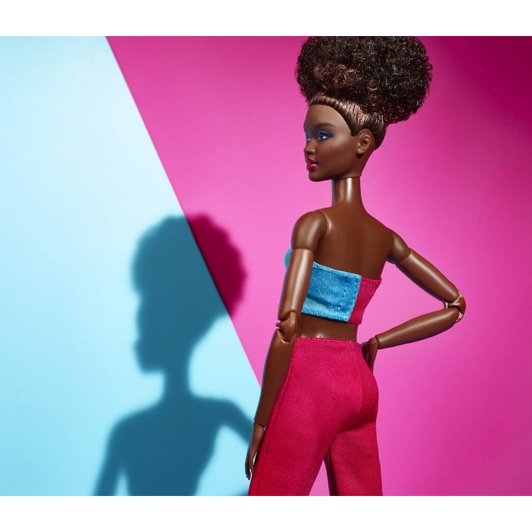 Barbie Looks Doll Natural Black Hair Color Block Crop Top