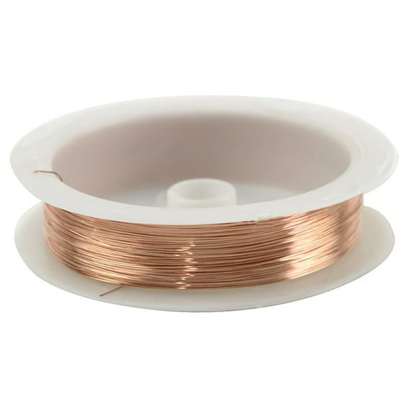 28 Gauge 30 Yd Roll Dead Soft Round Copper Sewing Wire Wrapping Hobby Jewelry Repair