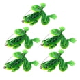 thumbnail image 1 of 5x Realistic Frog Bass Frog Top Water Soft Crank Green, 1 of 8