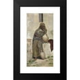 thumbnail image 2 of E. Augusto Lovatti 9x14 Black Modern Framed Museum Art Print Titled - Arabian Woman at a Fountain (1884), 2 of 5