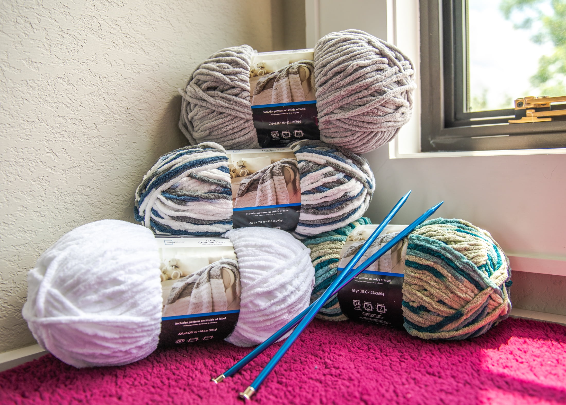 Mainstays Chunky Chenille Yarn, … curated on LTK
