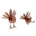 thumbnail image 4 of Candelabros de pavo de Acción de Gracias, juego de 2, base de hierro marrón, estables para mesa, chimenea, decoración de ventanas, 4 of 8