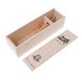 thumbnail image 1 of Vino Caja de madera Asa superior Botella individual Cajas Tapa deslizante Portador de almacenamiento para inauguración de la SM SunniMix Caja de vino, 1 of 8