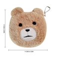thumbnail image 3 of Plush Coin Pouch Soft Bear Dog Portable Small Change Purse Panda Coin Pouch, 3 of 10