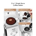 thumbnail image 2 of Máquina de café en cápsulas 3 en 1: cafetera de una sola porción para cápsulas de café, café molido y té suelto, tamaños de preparación de 6 a 12 oz, tanque extraíble de 50 oz, 1150 W, compacta, efici, 2 of 5