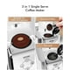 thumbnail image 2 of Máquina de café en cápsulas 3 en 1: cafetera de una sola porción para cápsulas de café, café molido y té suelto, tamaños de preparación de 6 a 12 oz, tanque extraíble de 50 oz, 1150 W, compacta, efici, 2 of 5
