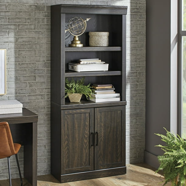 Gardens Glendale 5 Shelf Bookcase, Better Homes And Gardens Crossmill Bookcase With Doors