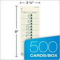 thumbnail image 6 of TOPS 1259 3.5 in. x 9 in. 1-Side Time Clock Cards Replacement for M-33 (500/Box), 6 of 6