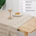 thumbnail image 3 of Clear PVC Tablecloth ;x; Oil-Proof Transparent Vinyl Table Cloth Rectangle Table Wipe Clean for Easy Maintenance Table Cover for Dining Picnic Camping Outdoor, 3 of 7