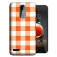 thumbnail image 1 of MUNDAZE LG K40 X420 Orange Plaid Design Phone Case Cover, 1 of 1