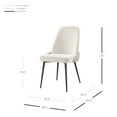 thumbnail image 2 of New Pacific Direct Elodie Fabric/PU Dining Side Chair (Set of 2), 2 of 11