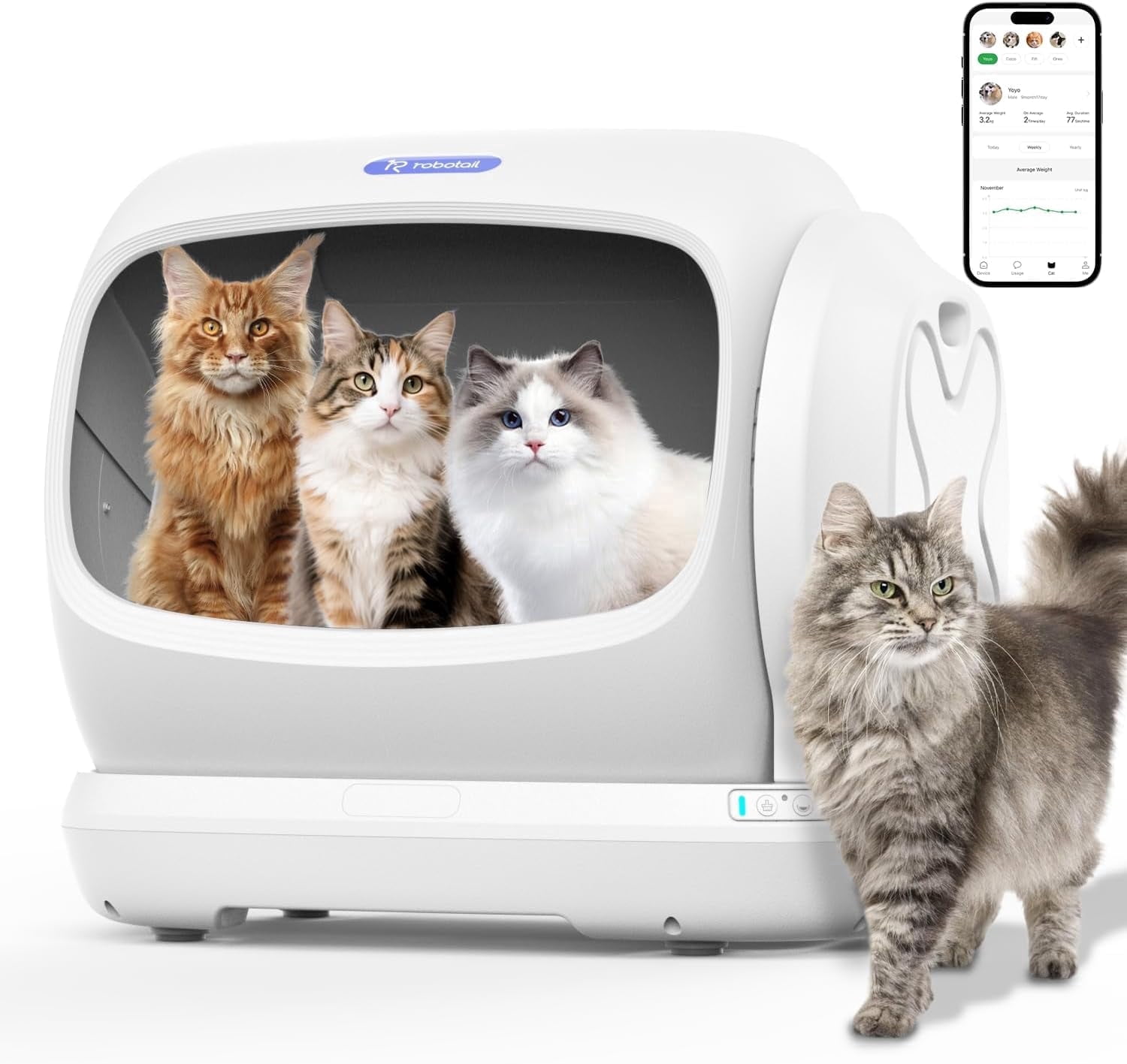 PETKIT PuraMax 2 Self Cleaning Cat Litter Box, App Control, Odor