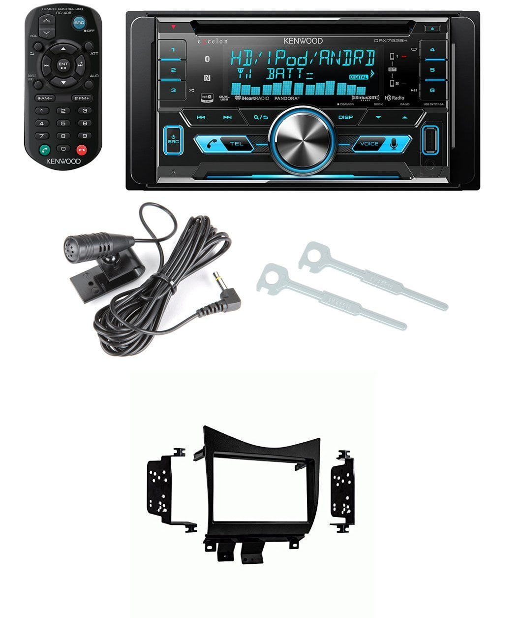 Kenwood DPX792BH DoubleDIN Car HD Radio AM/FM USB CD MP3 Stereo 2DIN