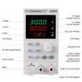 thumbnail image 2 of Amdohai 110V 0-30V 0-5A Alimentation Électrique Programmable DC Régulateur de Puissance Affichage LED 4 Chiffres Tension et Courant Mini Alimentation Réglable avec Fils d'Alligator, 2 of 8