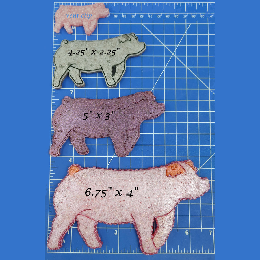 Show Pig - Duroc - Large - Silicone Freshie Mold