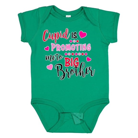 Inktastic Cupid is Promoting Me to Big Brother Boys Baby Bodysuit