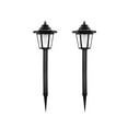 thumbnail image 2 of Solar Light Solar Hexagon Pathway Lights Outdoor Garden Lamp Set 2 Pack Auto On/Off Waterproof Led Landscape Lighting Ground Stakes Energy Saving Decor Garden Light, 2 of 9