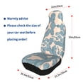 thumbnail image 5 of Easy to Install Car Universal Seat Cover, Abstract Art Lines Texture Four Seasons Universal Front Seat Cover, 2-Piece, 5 of 8